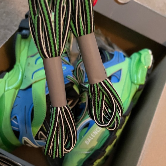Authentic Balenciaga Track Trainers green and blue - Picture 1 of 12